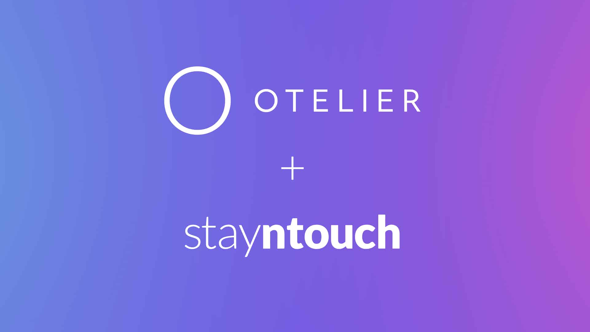 Otelier partner Stayntouch integration